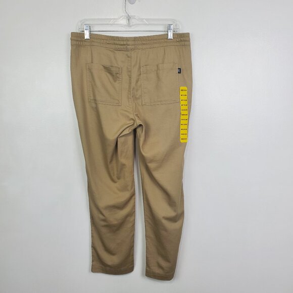 GAP Tan Pull-On Drawstring Elastic Waist Casual Pants With Pockets NWOT Size M - Picture 5 of 11
